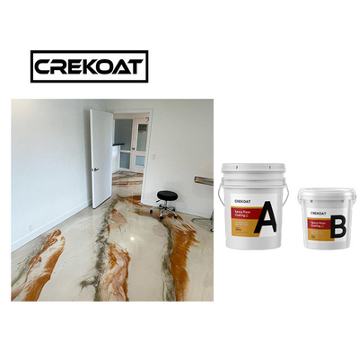 Thủy tinh giống như sơn kim loại Epoxy tầng hầm sơn không độc hại nhớt