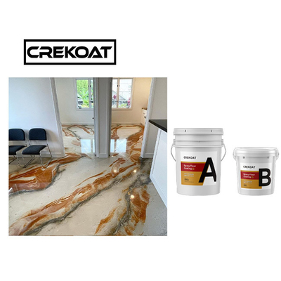 Hệ thống nhựa AB Lớp phủ sàn Epoxy kim loại Thân thiện với môi trường