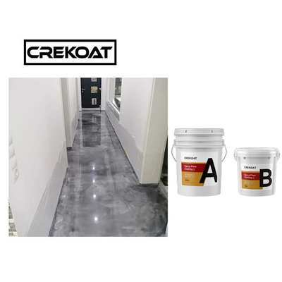 Lớp phủ sàn Epoxy kim loại bền màu Chống trầy xước Màu xám
