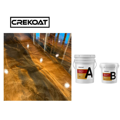 Lớp phủ sàn Epoxy 3d kim loại lâu dài cho gạch gỗ