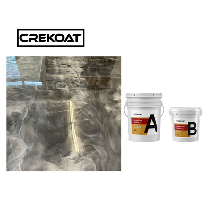 Lớp phủ sàn Epoxy 3d kim loại lâu dài cho gạch gỗ