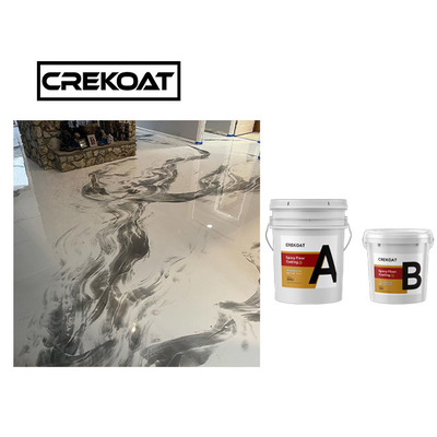 Crystal Clear Concrete Metal Epoxy Floor Coating Chống trầy xước