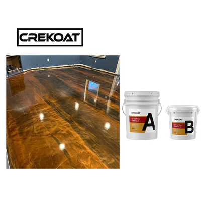 Crystal Clear Concrete Metal Epoxy Floor Coating Chống trầy xước