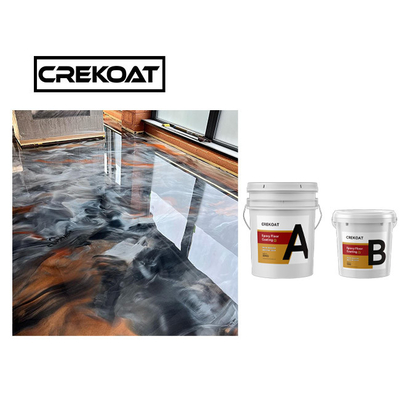 Sàn bê tông kim loại nhựa Epoxy 3d chống tia cực tím Không độc hại