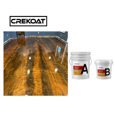 Sàn bê tông kim loại nhựa Epoxy 3d chống tia cực tím Không độc hại