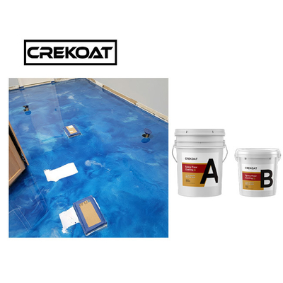 Sàn bê tông kim loại nhựa Epoxy 3d chống tia cực tím Không độc hại