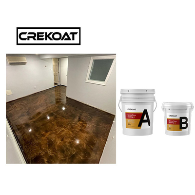 Lớp phủ sàn Epoxy kim loại tự khử khí Nhựa Epoxy và chất làm cứng liên kết mạnh