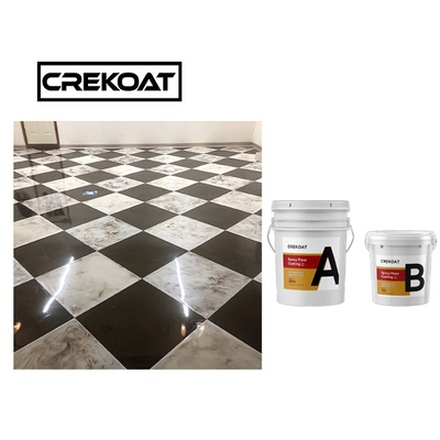 Lớp phủ sàn Epoxy kim loại tự khử khí Nhựa Epoxy và chất làm cứng liên kết mạnh