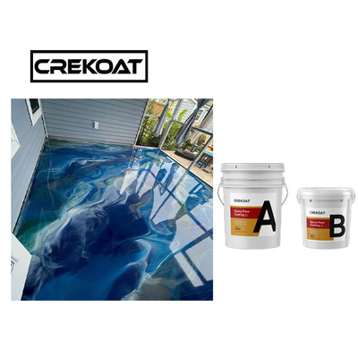 Lớp phủ sàn Epoxy kim loại tự khử khí Nhựa Epoxy và chất làm cứng liên kết mạnh