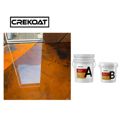 2 phần Epoxy Resin Metal Sơn sàn nhà để xe Polyme trong suốt Độ nhớt thấp