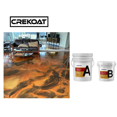 Lớp phủ sàn Epoxy kim loại công nghiệp Super Gloss Clear Hai thành phần