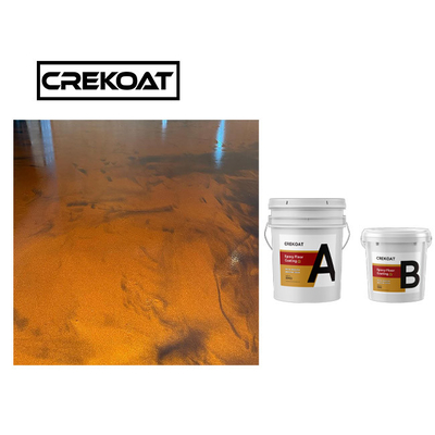 Lớp phủ sàn Epoxy kim loại công nghiệp Super Gloss Clear Hai thành phần