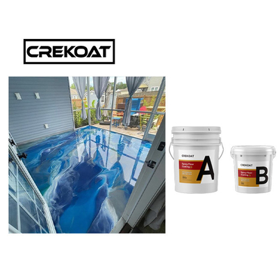 Lớp phủ sàn Epoxy kim loại công nghiệp Super Gloss Clear Hai thành phần