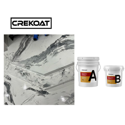 Clear Pure Epoxy Resin Sàn kim loại Sơn chịu nhiệt