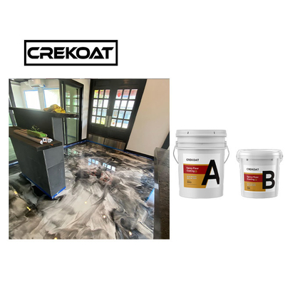 MSDS Lớp phủ sàn Epoxy kim loại màu trắng Nhựa Polyester trong suốt cho bê tông