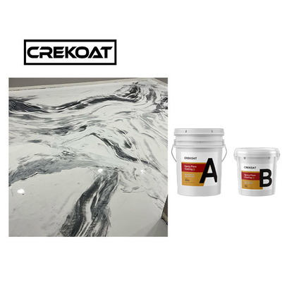 MSDS Lớp phủ sàn Epoxy kim loại màu trắng Nhựa Polyester trong suốt cho bê tông