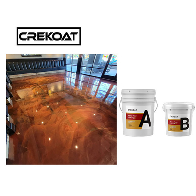 Sàn nhà để xe Epoxy kim loại chịu nhiệt chống trượt có độ bóng cao
