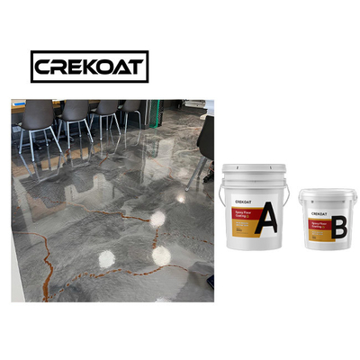 Sàn nhà để xe Epoxy kim loại chịu nhiệt chống trượt có độ bóng cao