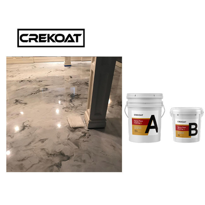 Sàn nhà để xe Epoxy kim loại chịu nhiệt chống trượt có độ bóng cao