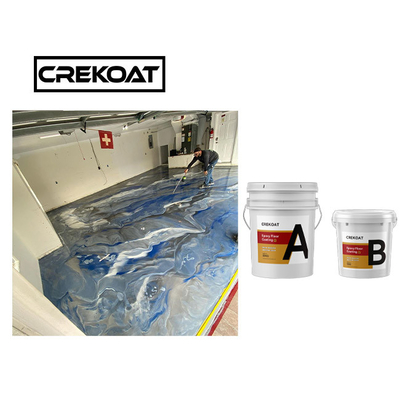 Sàn nhà để xe Epoxy kim loại chịu nhiệt chống trượt có độ bóng cao