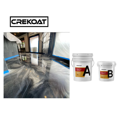 Sàn Epoxy kim loại không độc hại Nhựa trong suốt Epoxy Polyaspartic Base