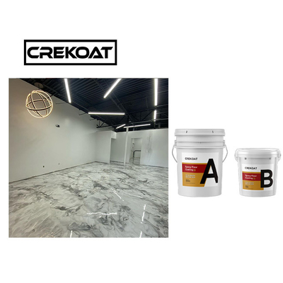 Sàn Epoxy kim loại không độc hại Nhựa trong suốt Epoxy Polyaspartic Base