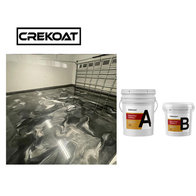 Lớp phủ sàn Epoxy hai phần kim loại Chống trượt Độ bền cao