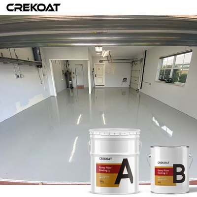 Lớp phủ sàn nhà để xe trang trí 100% rắn Nhựa Epoxy trong suốt có độ bóng cao