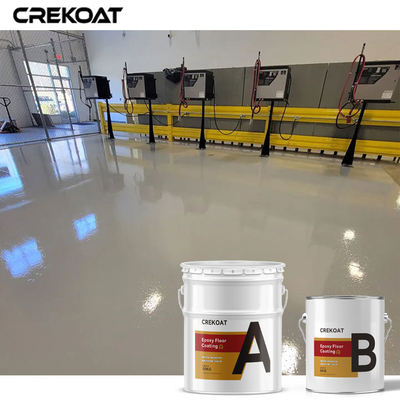Sơn sàn Epoxy trắng bóng cao tự san phẳng Bề mặt nhẵn và liền mạch