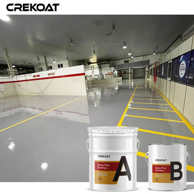 Lớp phủ sàn Epoxy gốc nước liền mạch có thể tùy chỉnh với các mảnh trang trí