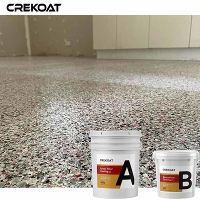 Sơn sàn nhựa Epoxy rắn 100% với vảy acrylic trang trí