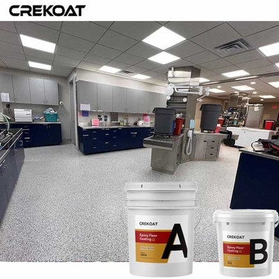 Sơn sàn nhựa Epoxy rắn 100% với vảy acrylic trang trí