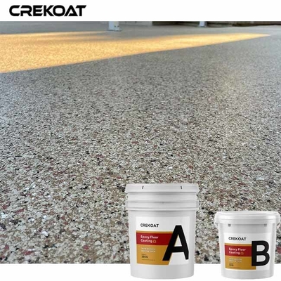 Sơn sàn nhựa Epoxy rắn 100% với vảy acrylic trang trí
