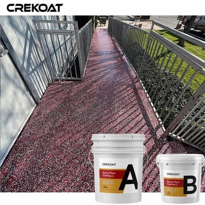 Lớp phủ màu trang trí trong suốt Lớp phủ nhựa Epoxy cho sàn bể bơi