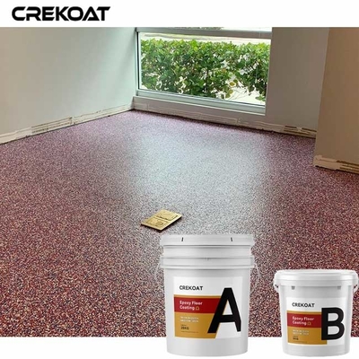 Lớp phủ sàn nhựa Epoxy không thấm nước Vinyl Flakes với lớp phủ ngoài Urethane bóng mờ