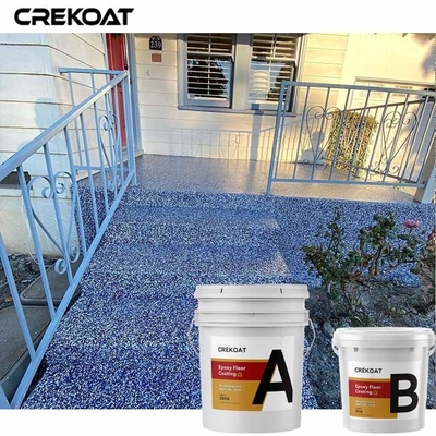 Lớp phủ sàn nhựa Epoxy không thấm nước Vinyl Flakes với lớp phủ ngoài Urethane bóng mờ