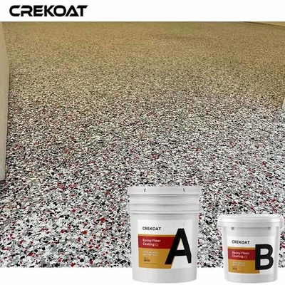 Vinyl Chips Flake Lớp phủ sàn nhựa trong suốt với kim loại thạch anh Epoxy