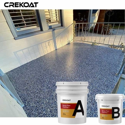 Lớp phủ chống trượt Flake Epoxy Nhà để xe Sàn nhựa Epoxy có vảy