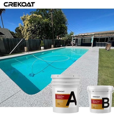 Lớp phủ chống trượt Flake Epoxy Nhà để xe Sàn nhựa Epoxy có vảy