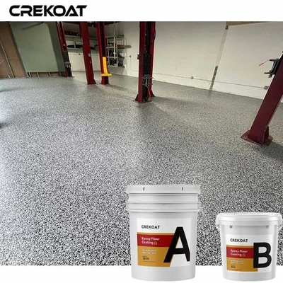 Lớp phủ sàn Epoxy nhiều màu với nhựa Epoxy trong suốt gốc nước