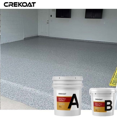 Lớp phủ sàn Epoxy nhiều màu với nhựa Epoxy trong suốt gốc nước