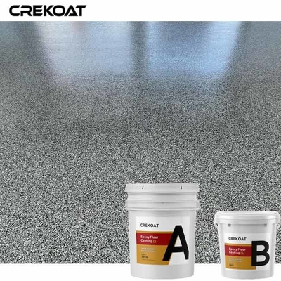 Lớp phủ sàn Epoxy nhiều màu với nhựa Epoxy trong suốt gốc nước