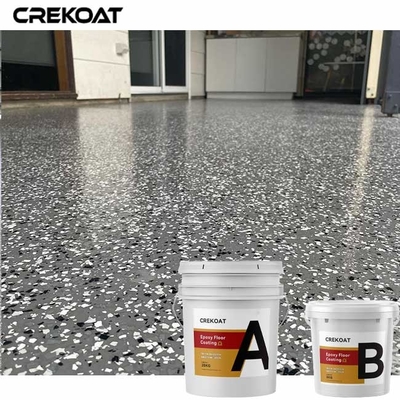 Lớp phủ hai thành phần Epoxy Multi Flake Làm khô nhanh Vật liệu rắn cao
