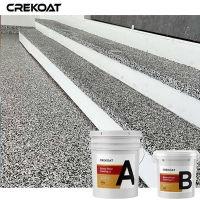 Lớp phủ hai thành phần Epoxy Multi Flake Làm khô nhanh Vật liệu rắn cao