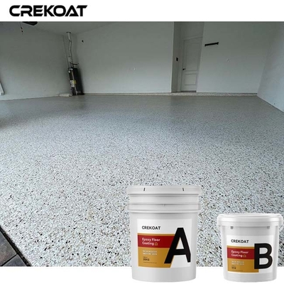 Lớp phủ sàn nhựa Epoxy rõ ràng Flakes Polyurethane Polyaspartic cho sàn bê tông