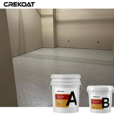 Lớp phủ sàn bằng nhựa Epoxy dạng vảy màu có độ bóng cao Màu xám hoàn thiện
