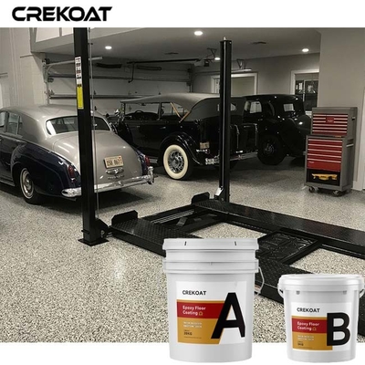 Vinyl Flake Broadcast Lớp phủ sàn nhựa Epoxy Polyaspartic Topcoat