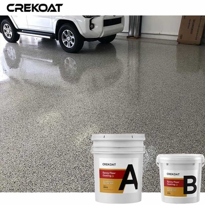 Lớp phủ sàn bằng nhựa Epoxy dạng vảy Polyaspartic 100% rắn Bề mặt nhẵn