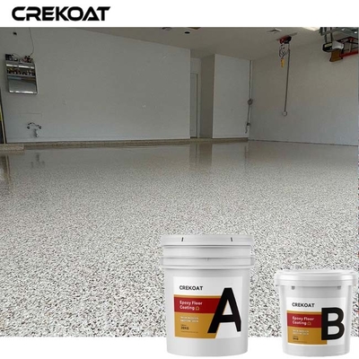 Hệ thống phát sóng Flake Lớp phủ sàn nhựa Epoxy Màu sắc rắn tiêu chuẩn Lớp phủ ngoài