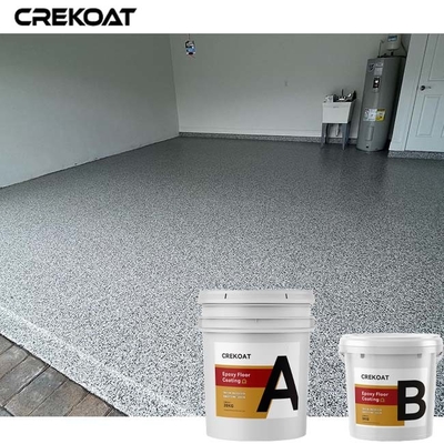 Hệ thống phát sóng Flake Lớp phủ sàn nhựa Epoxy Màu sắc rắn tiêu chuẩn Lớp phủ ngoài